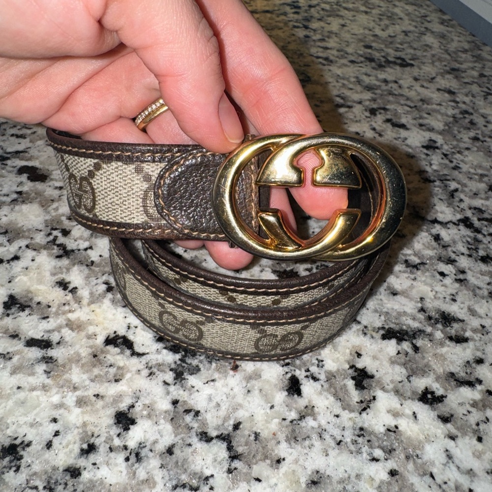 Vintage Gucci Leather Waist Belt - Picture 3 of 6